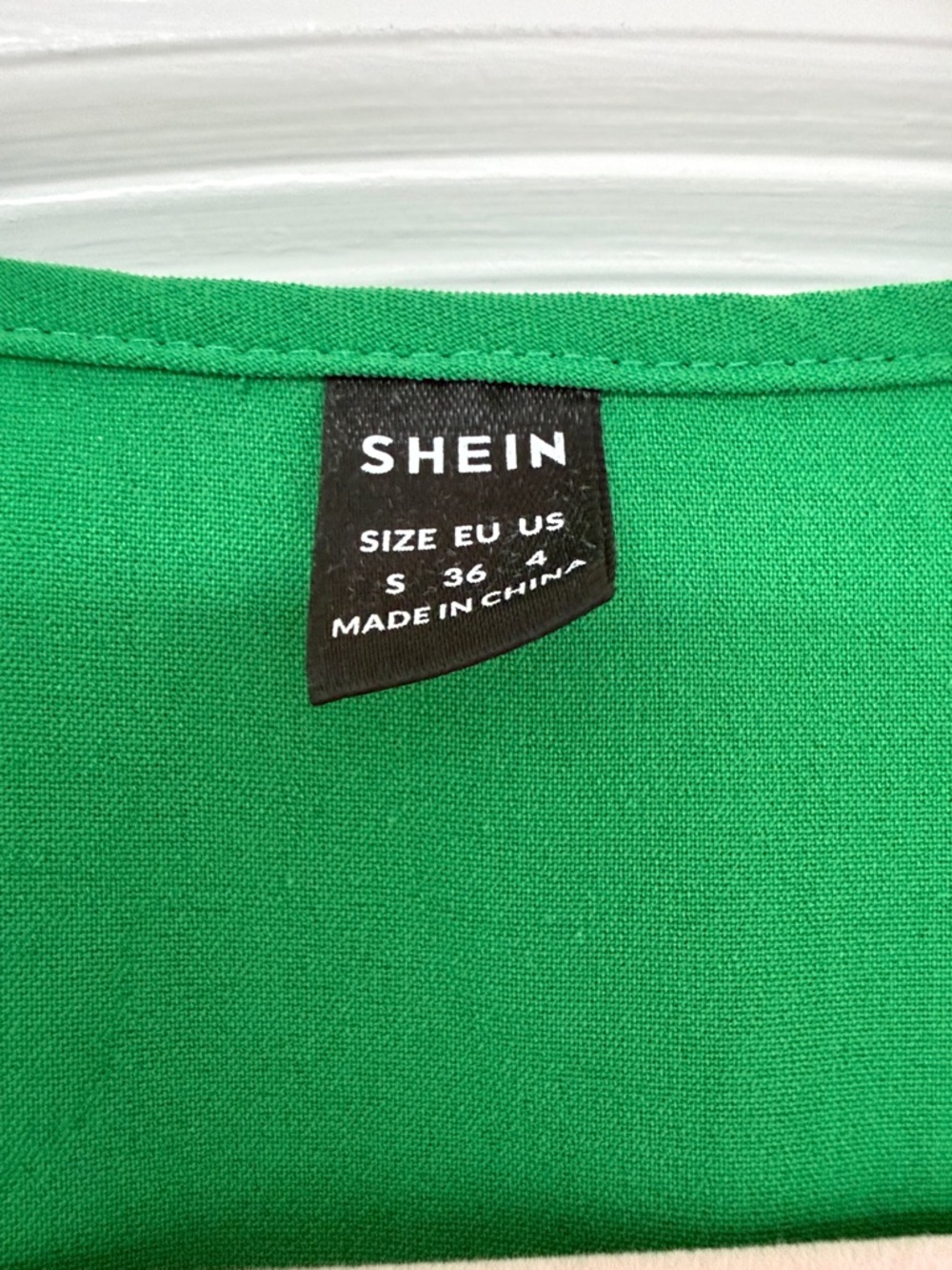 SHEIN Bright Green Ruffle Wrap Midi Dress Sz S - Picture 2 of 13